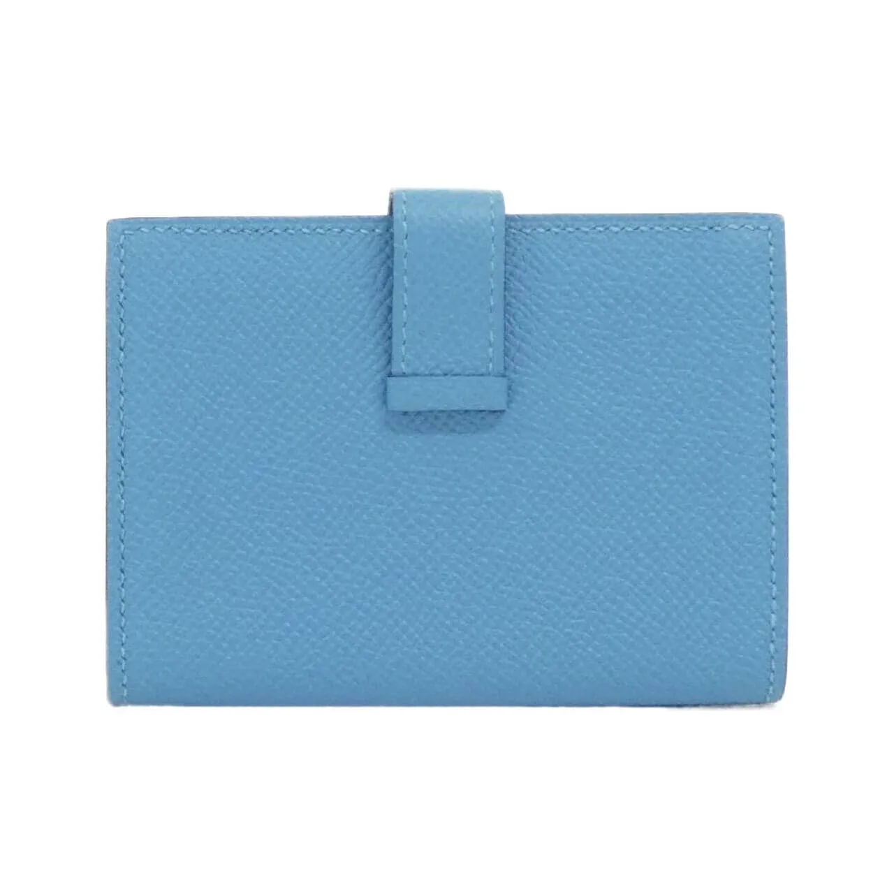 HERMES 039806CK Card Case Epsom 藍色 Epsom 皮 中古品A - 縮圖 2