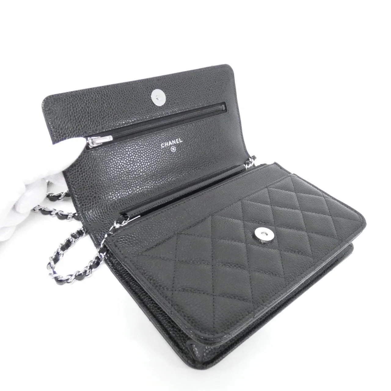CHANEL Timeless Classic AP0250 Wallet Grained Calfskin Black Grained Calfskin Rank A - Thumbnail 6