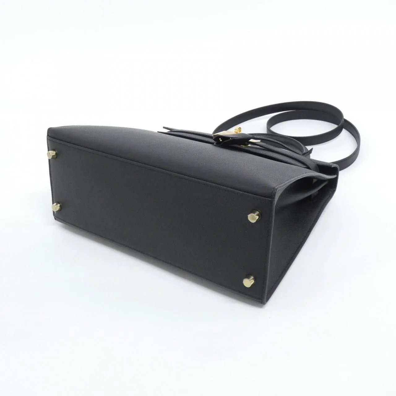 HERMES Kelly 042319CC Handbag Epsom Black Epsom Leather Rank A - Thumbnail 3