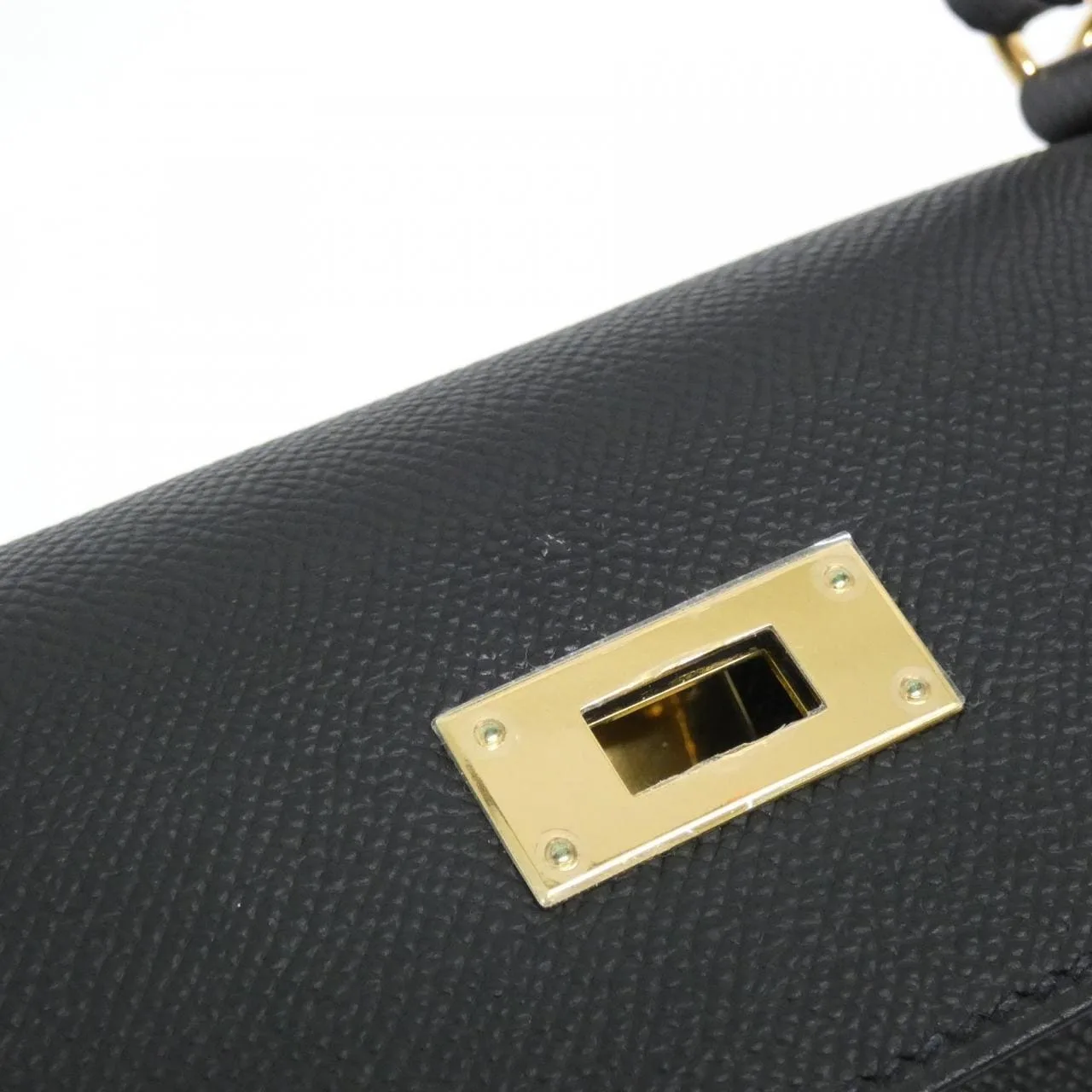 HERMES Kelly 042319CC Handbag Epsom Black Epsom Leather Rank A - Thumbnail 5