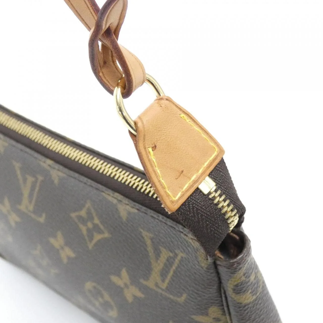 LOUIS VUITTON Pochette M51980 Pochette Monogram 黑色 Monogram 中古品A - 縮圖 3