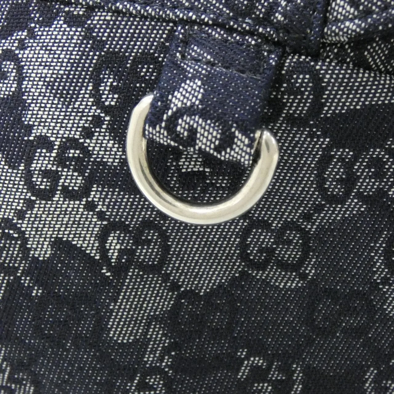 GUCCI 849008 FAE90 Backpack Denim 黑色 牛仔布 中古品A - 縮圖 5