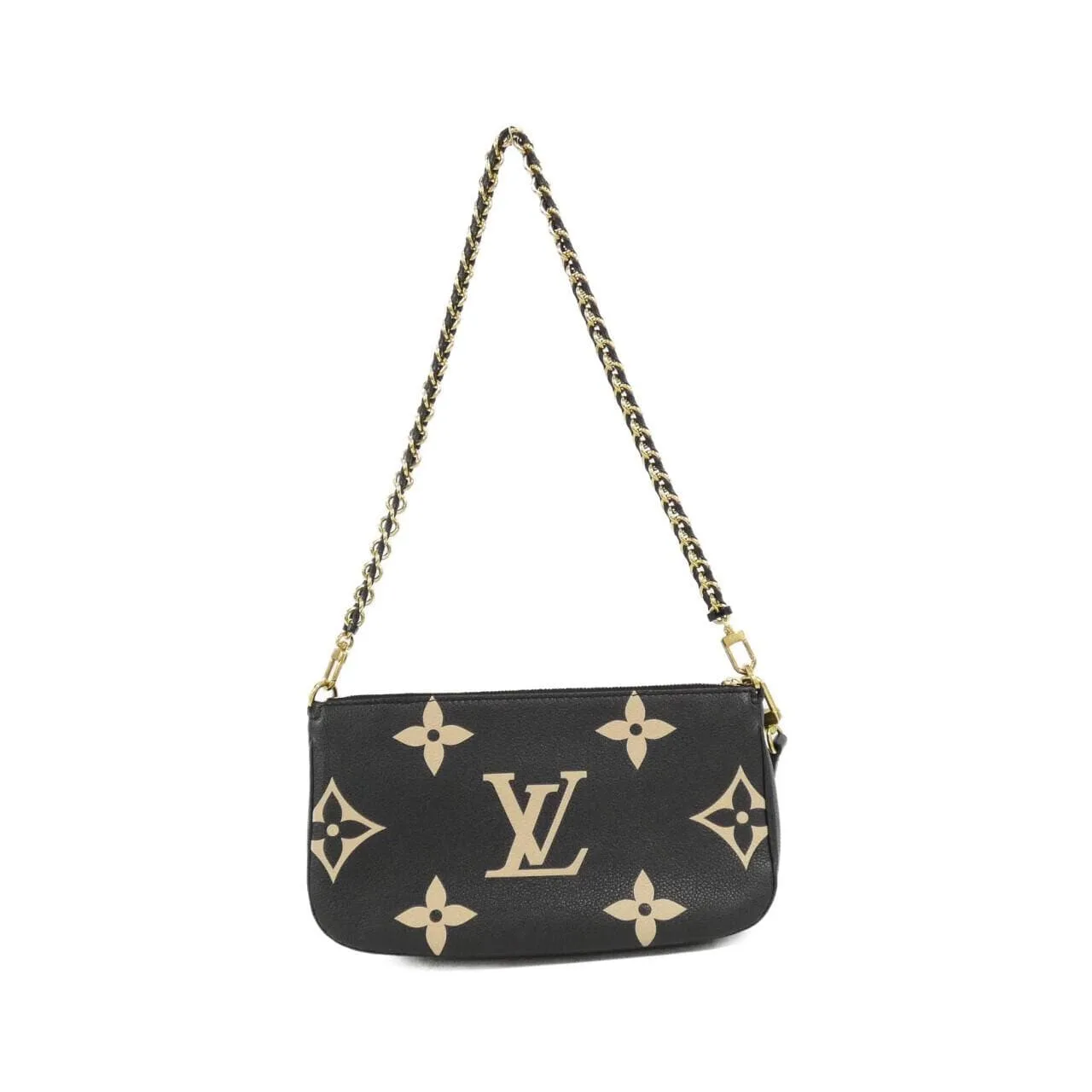 LOUIS VUITTON Pochette M45777 Shoulder Monogram 黑色 Monogram 中古品A - 縮圖 2