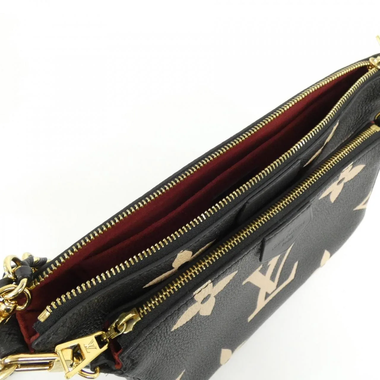 LOUIS VUITTON Pochette M45777 Shoulder Monogram 黑色 Monogram 中古品A - 縮圖 10
