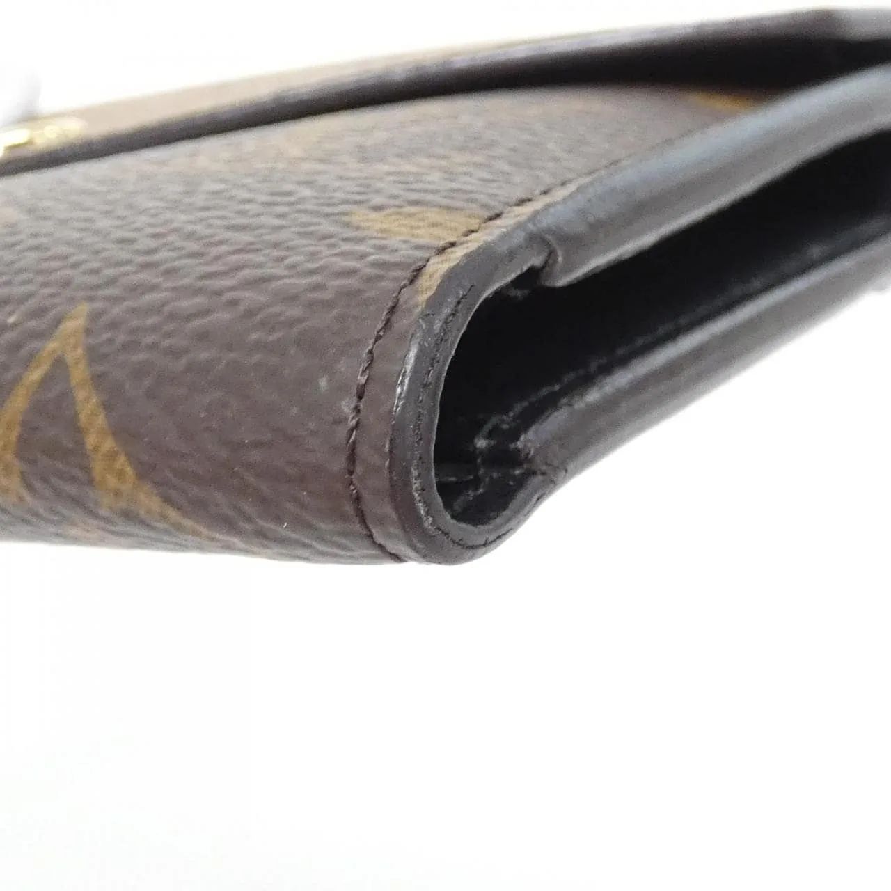 LOUIS VUITTON M81557 Wallet Monogram 黑色 Monogram 中古品A - 縮圖 3