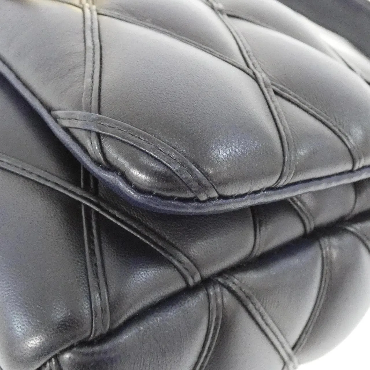 LOUIS VUITTON GO-14 M23682 Shoulder Lambskin 藍色 羊皮 中古品A - 縮圖 5