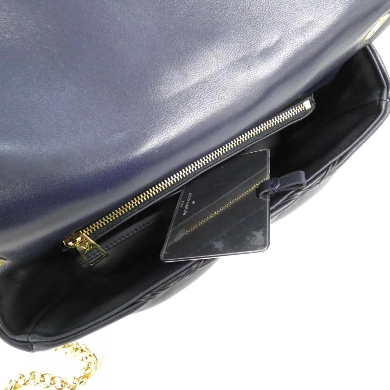 LOUIS VUITTON GO-14 M23682 Shoulder Lambskin 藍色 羊皮 中古品A - 縮圖 8