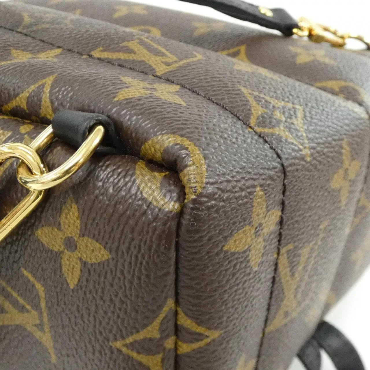 LOUIS VUITTON Palm Springs M44873 Backpack Monogram 黑色 Monogram 中古品A - 縮圖 3