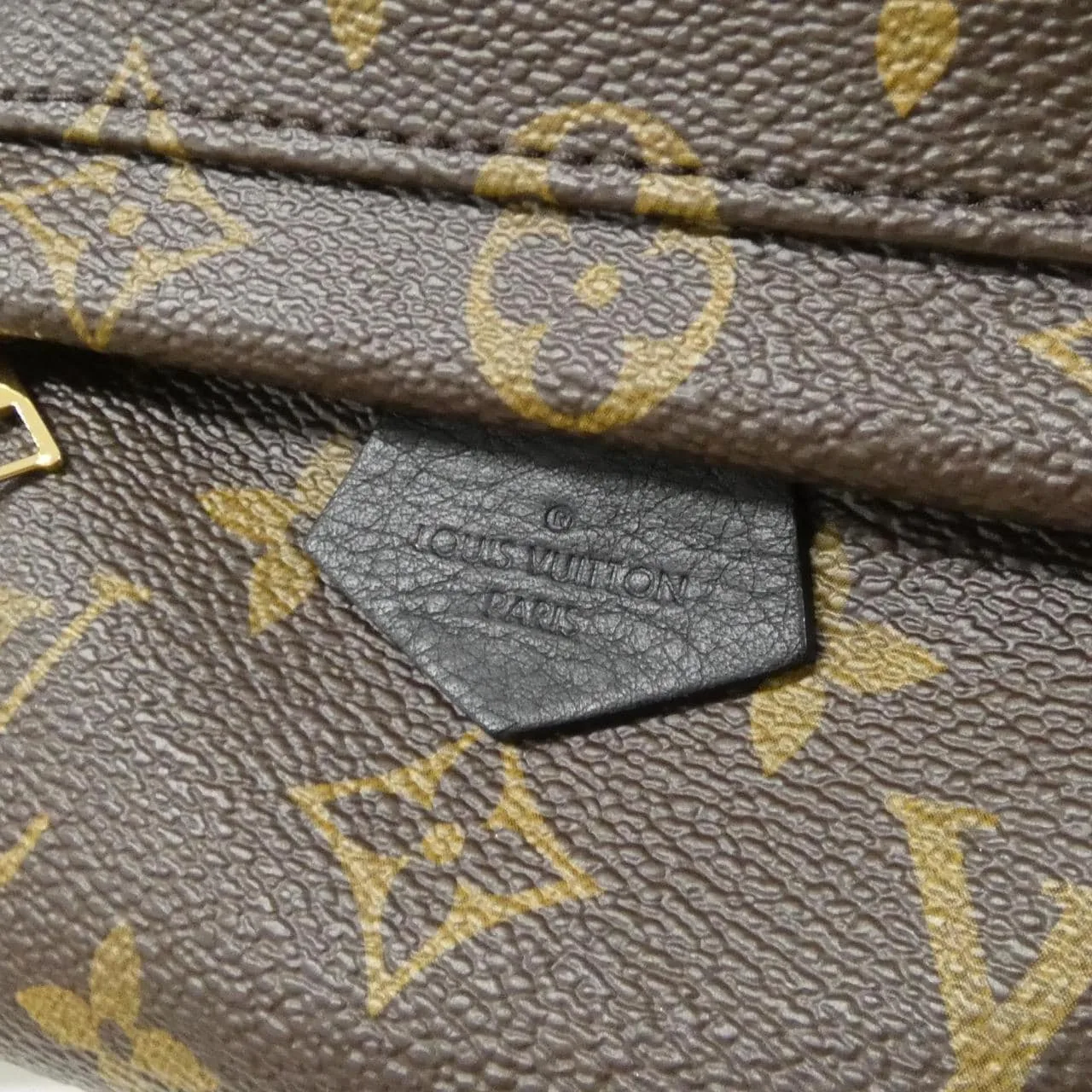 LOUIS VUITTON Palm Springs M44873 Backpack Monogram 黑色 Monogram 中古品A - 縮圖 4