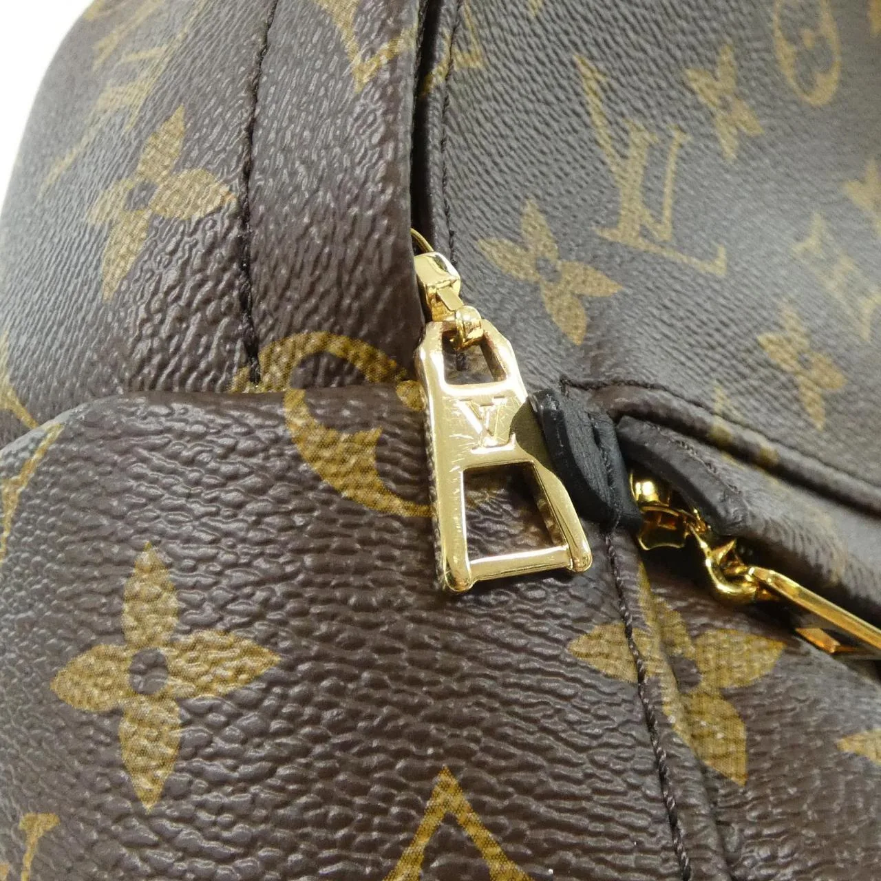 LOUIS VUITTON Palm Springs M44873 Backpack Monogram 黑色 Monogram 中古品A - 縮圖 5