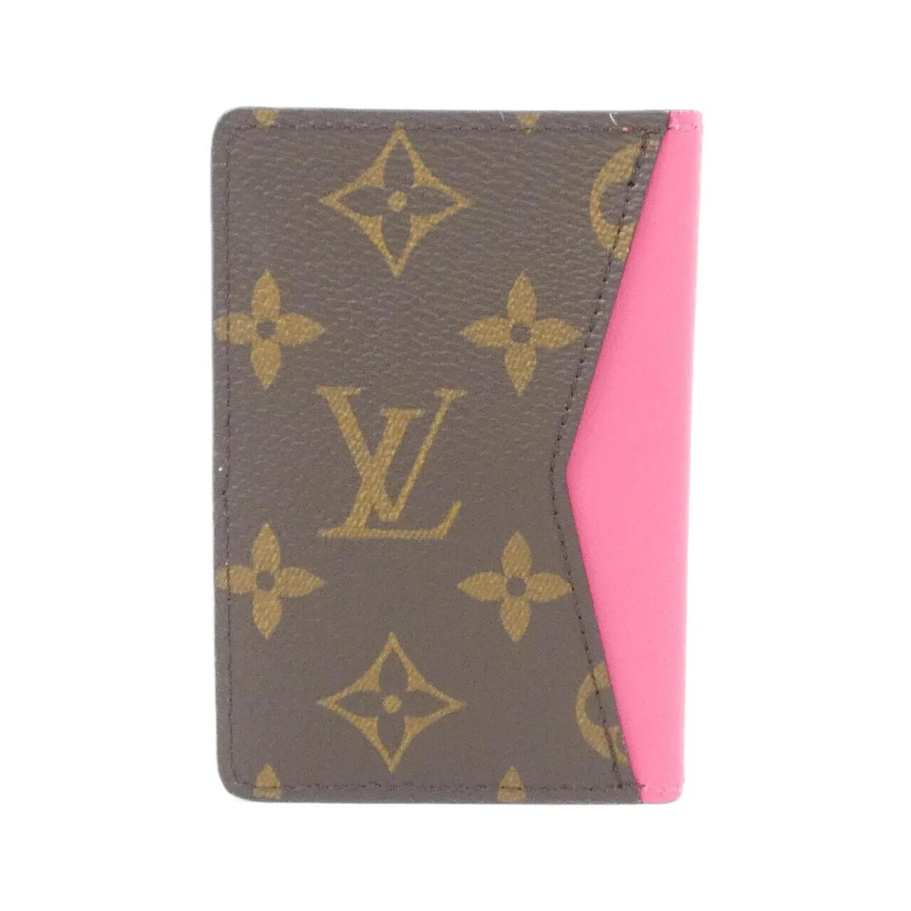 LOUIS VUITTON M12831 Card Case Monogram 粉色 Monogram 中古品A - 縮圖 2