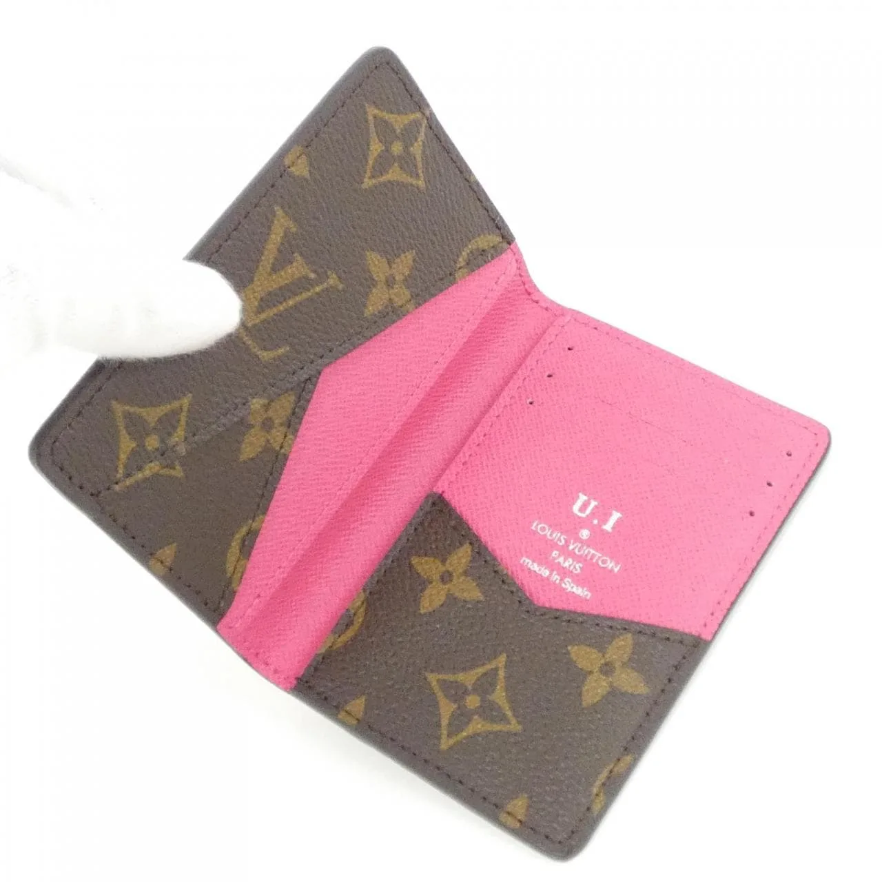 LOUIS VUITTON M12831 Card Case Monogram 粉色 Monogram 中古品A - 縮圖 6
