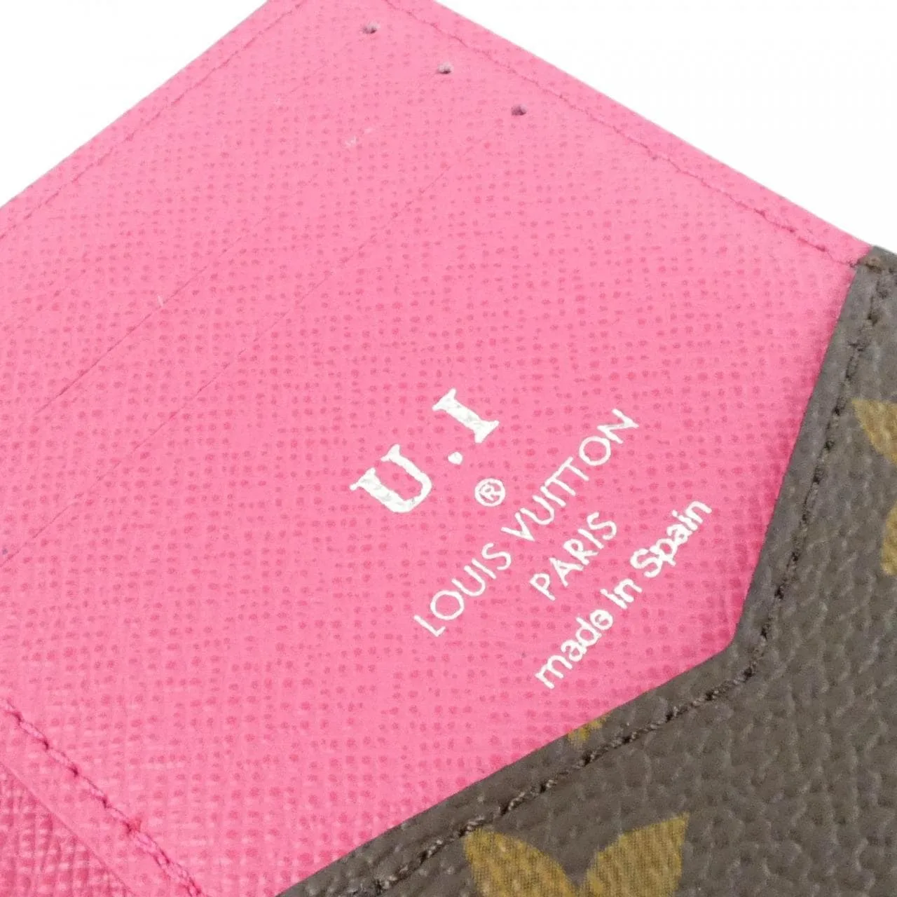 LOUIS VUITTON M12831 Card Case Monogram 粉色 Monogram 中古品A - 縮圖 7