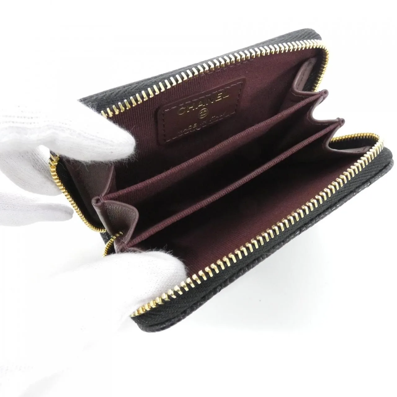 CHANEL Timeless Classic AP0216 Coin Case Grained Calfskin 黑色 荔枝紋牛皮 未使用品 - 縮圖 5