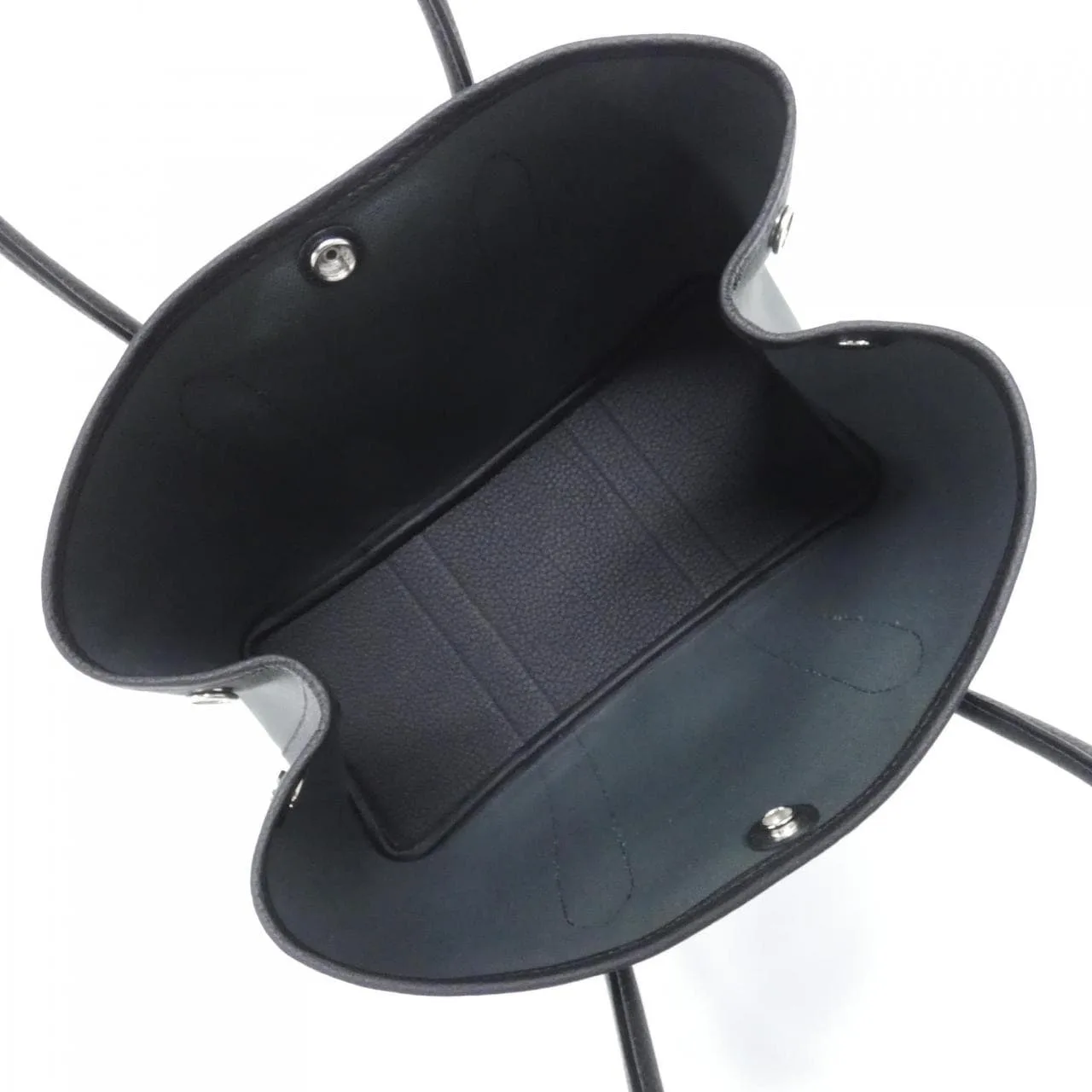 HERMES Garden Party 069573CK Tote Black Unused - Thumbnail 4