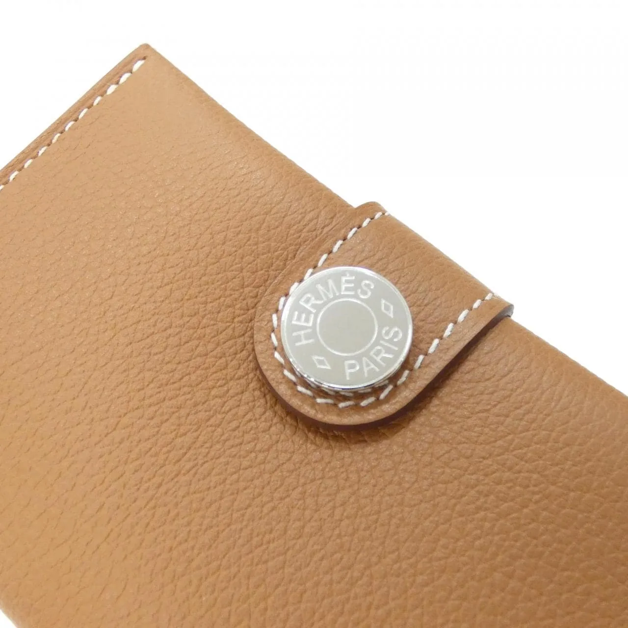 HERMES 084335CK Card Case 金色 中古品A - 縮圖 3