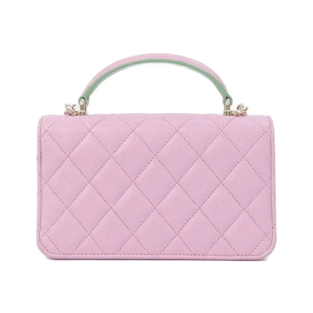 CHANEL Chanel 19 AP3226 Wallet Lambskin Green Lambskin Rank A - Thumbnail 2