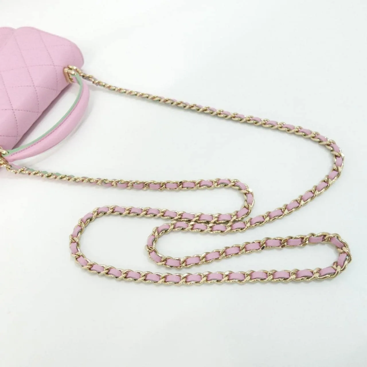 CHANEL Chanel 19 AP3226 Wallet Lambskin Green Lambskin Rank A - Thumbnail 9