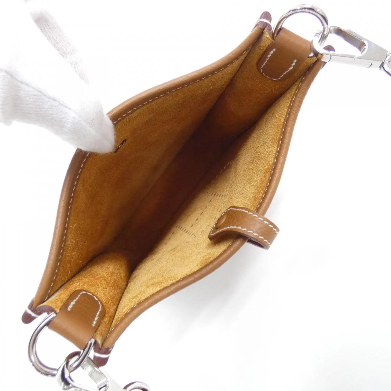 HERMES Evelyne 083433CK Shoulder Clemence 黑色 Clemence 皮 中古品A - 縮圖 7