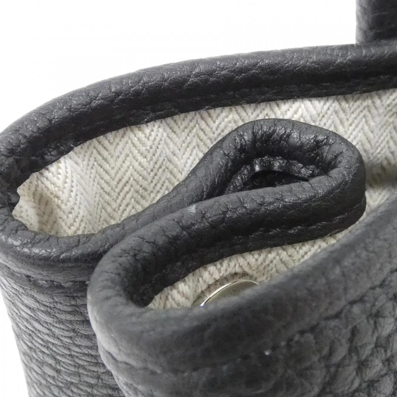 HERMES Garden Party 051568CK Tote Black Rank A - Thumbnail 3