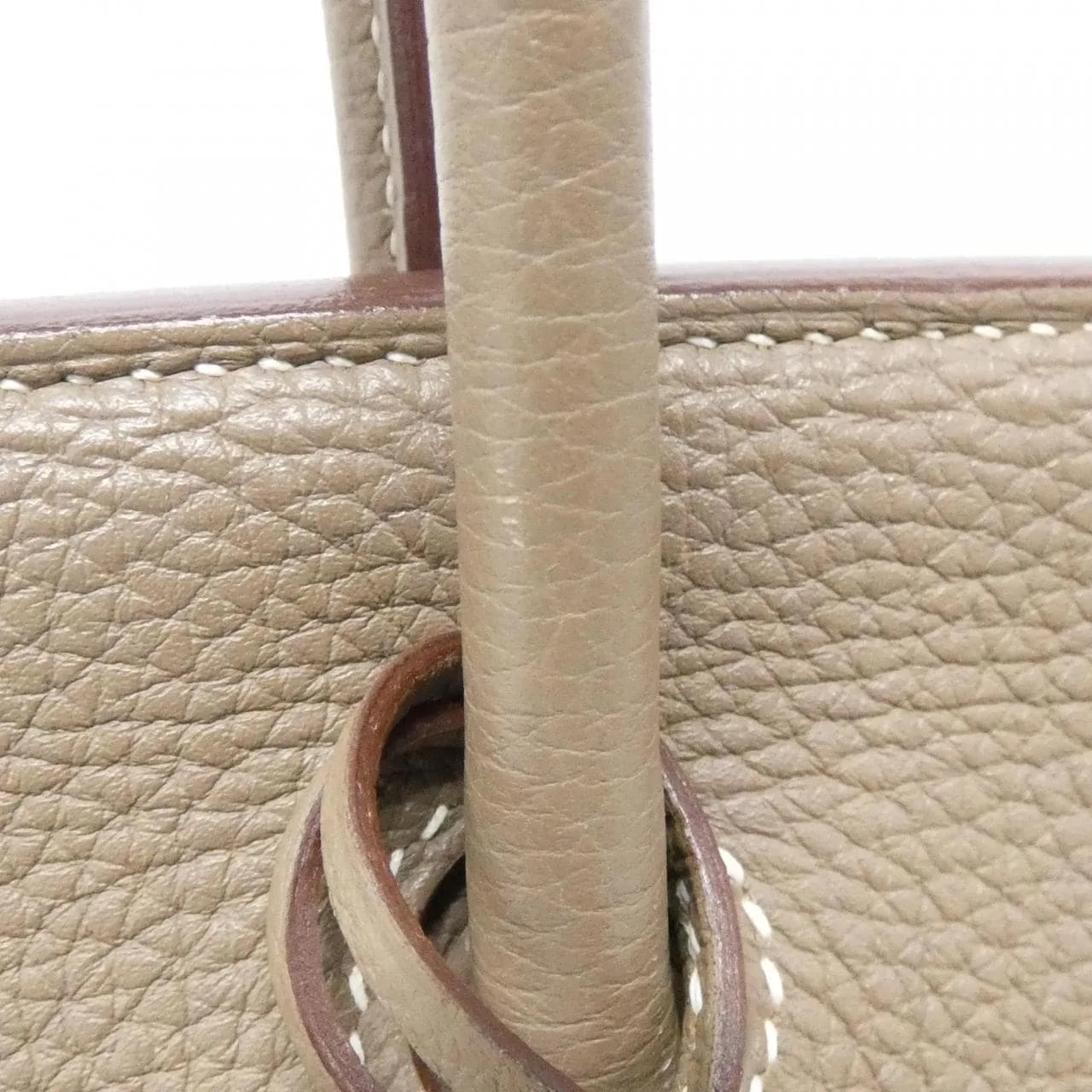HERMES Birkin 041344CK Handbag Togo Etoupe Togo Leather Rank A - Thumbnail 7