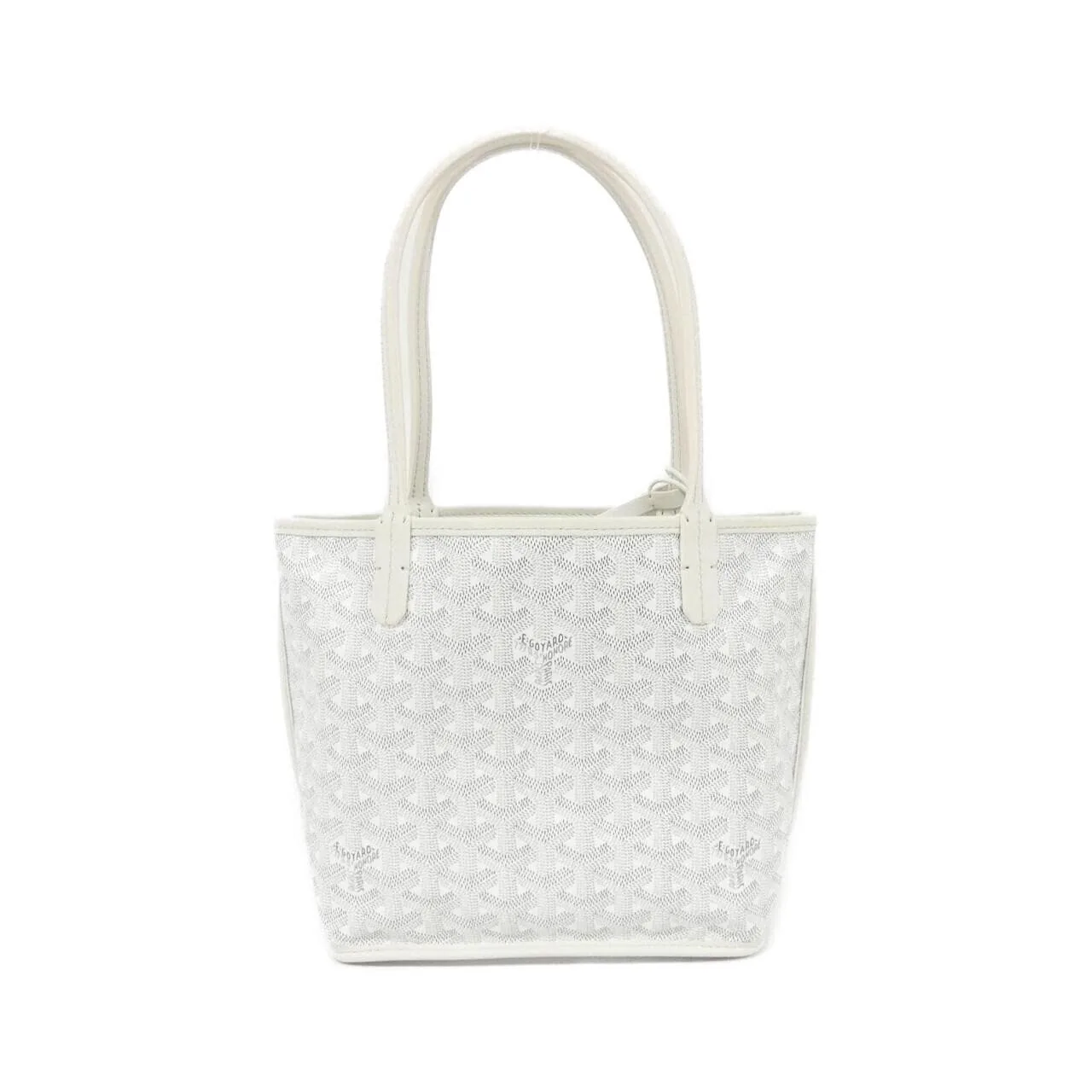 GOYARD Anjou Handbag Canvas 白色 帆布 未使用品 - 縮圖 2