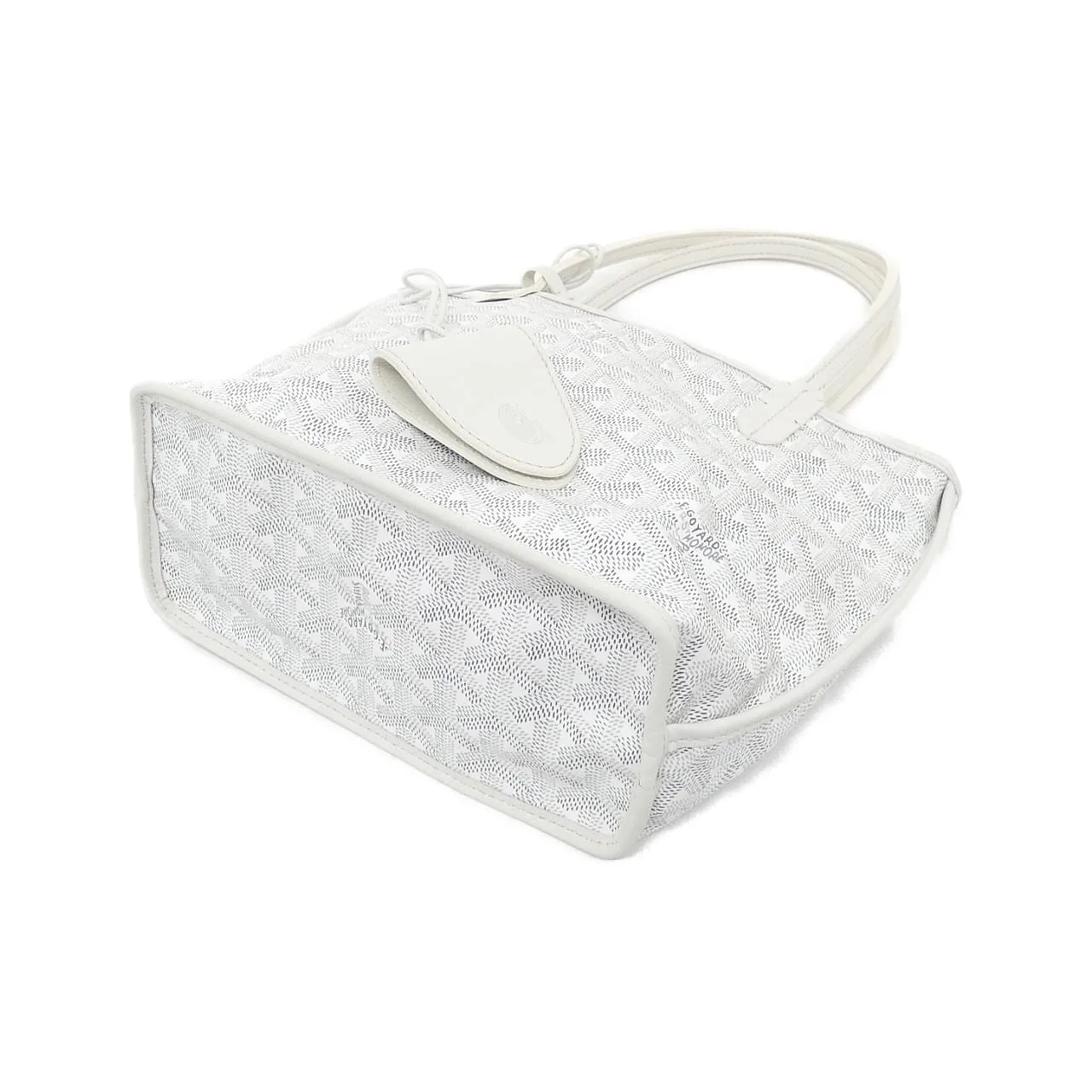 GOYARD Anjou Handbag Canvas 白色 帆布 未使用品 - 縮圖 3