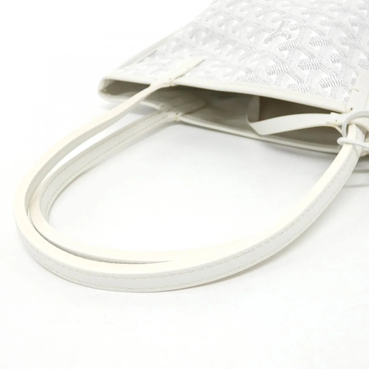 GOYARD Anjou Handbag Canvas 白色 帆布 未使用品 - 縮圖 4