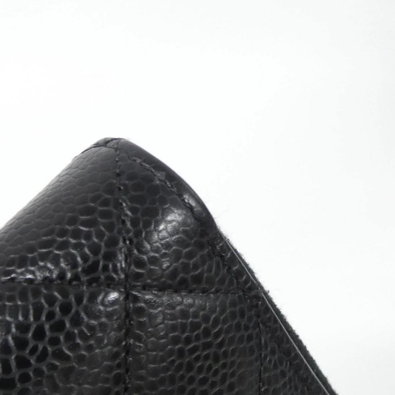 CHANEL Timeless Classic AP0242 Wallet Grained Calfskin 黑色 荔枝紋牛皮 中古品B - 縮圖 5