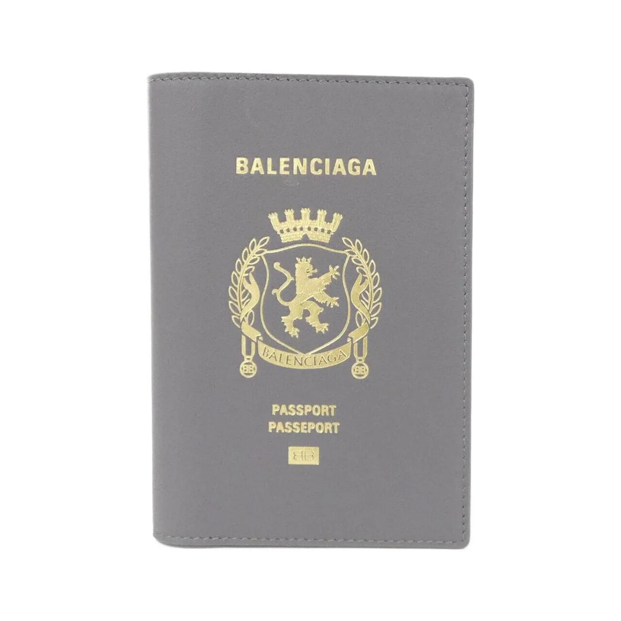 BALENCIAGA 787742 護照套 灰色 中古品A - 圖片 1