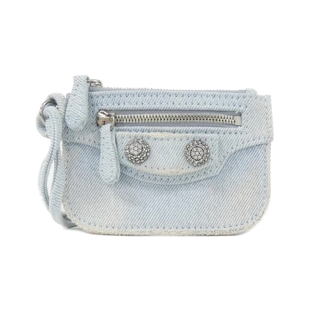 BALENCIAGA Le Cagole 776769 Coin Case Denim
