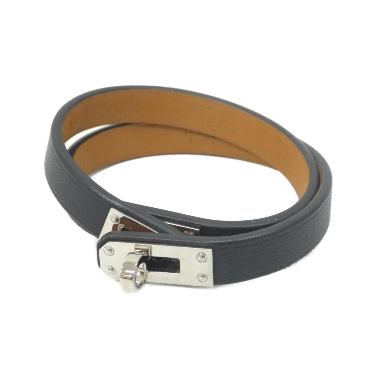 HERMES Kelly 081182CK Accessories Swift Black