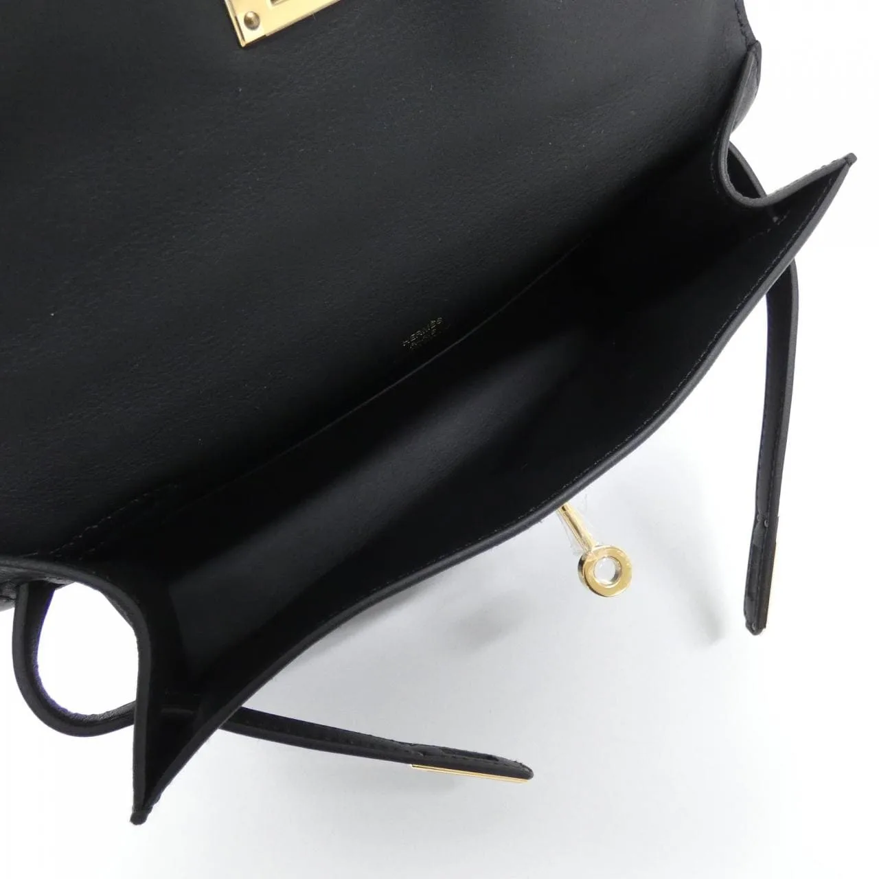 HERMES Kelly 049417CC Handbag Swift 黑色 Swift 皮 未使用品 - 縮圖 5