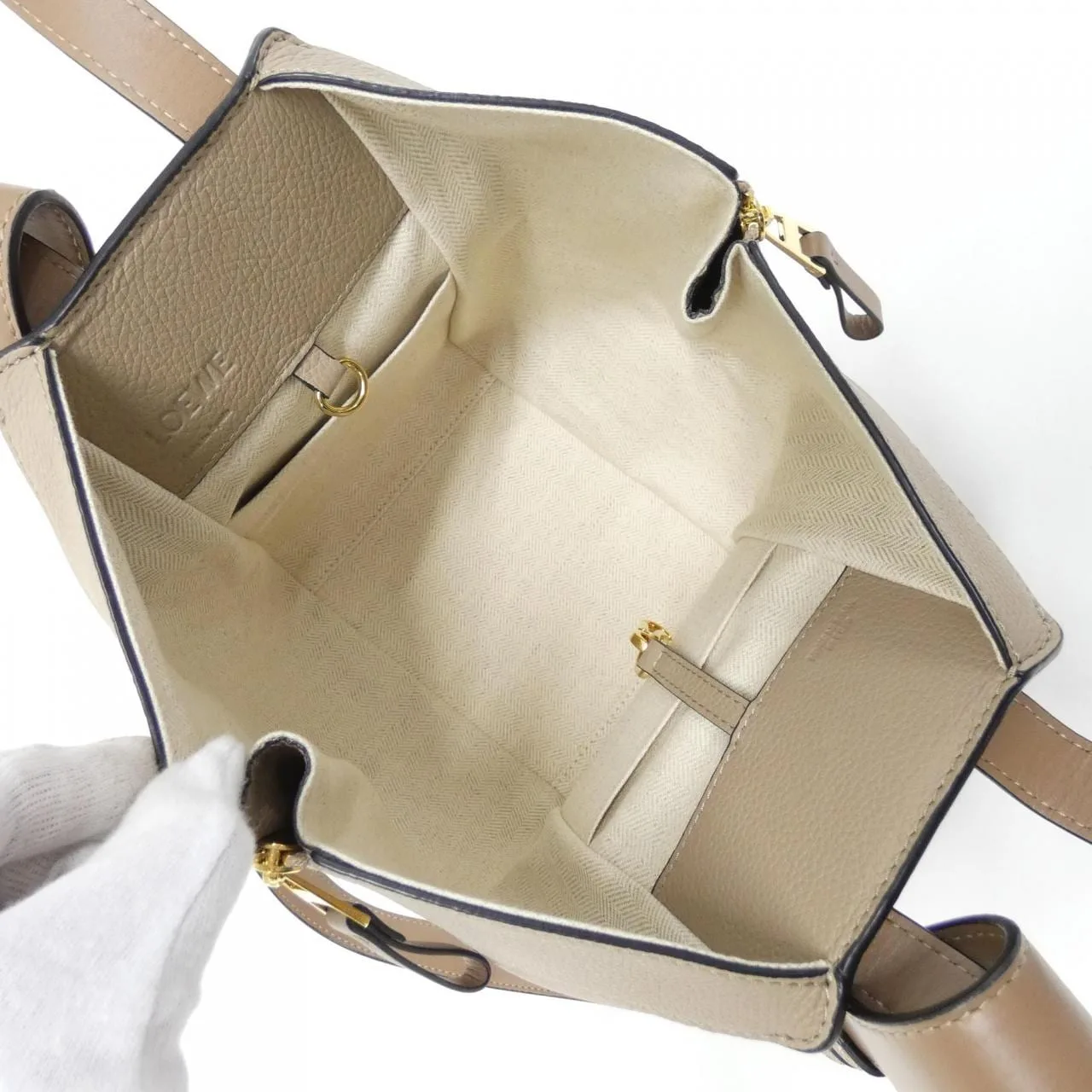 LOEWE Hammock A538H13X03 Shoulder 黑色 中古品A - 縮圖 6