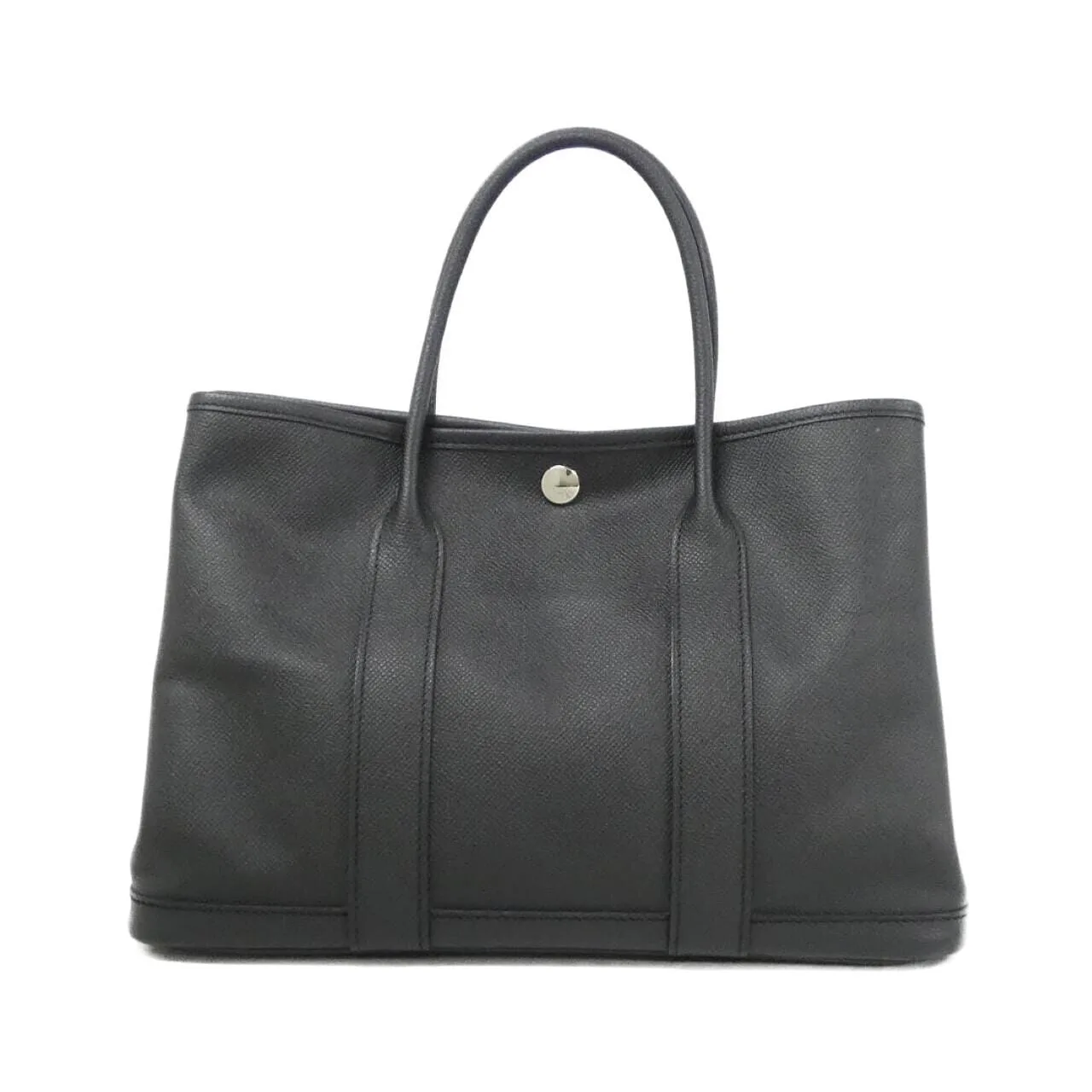 HERMES Garden Party 069574CK Tote Epsom Black