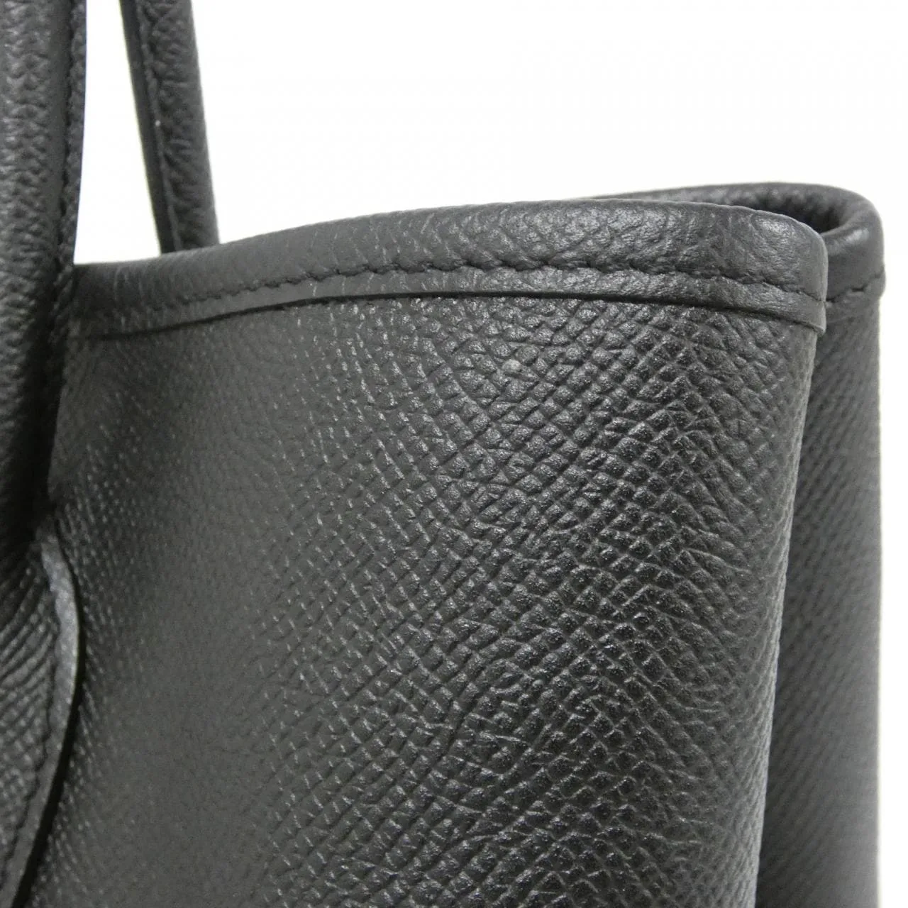 HERMES Garden Party 069574CK Tote Epsom Black Epsom Leather Rank A - Thumbnail 4