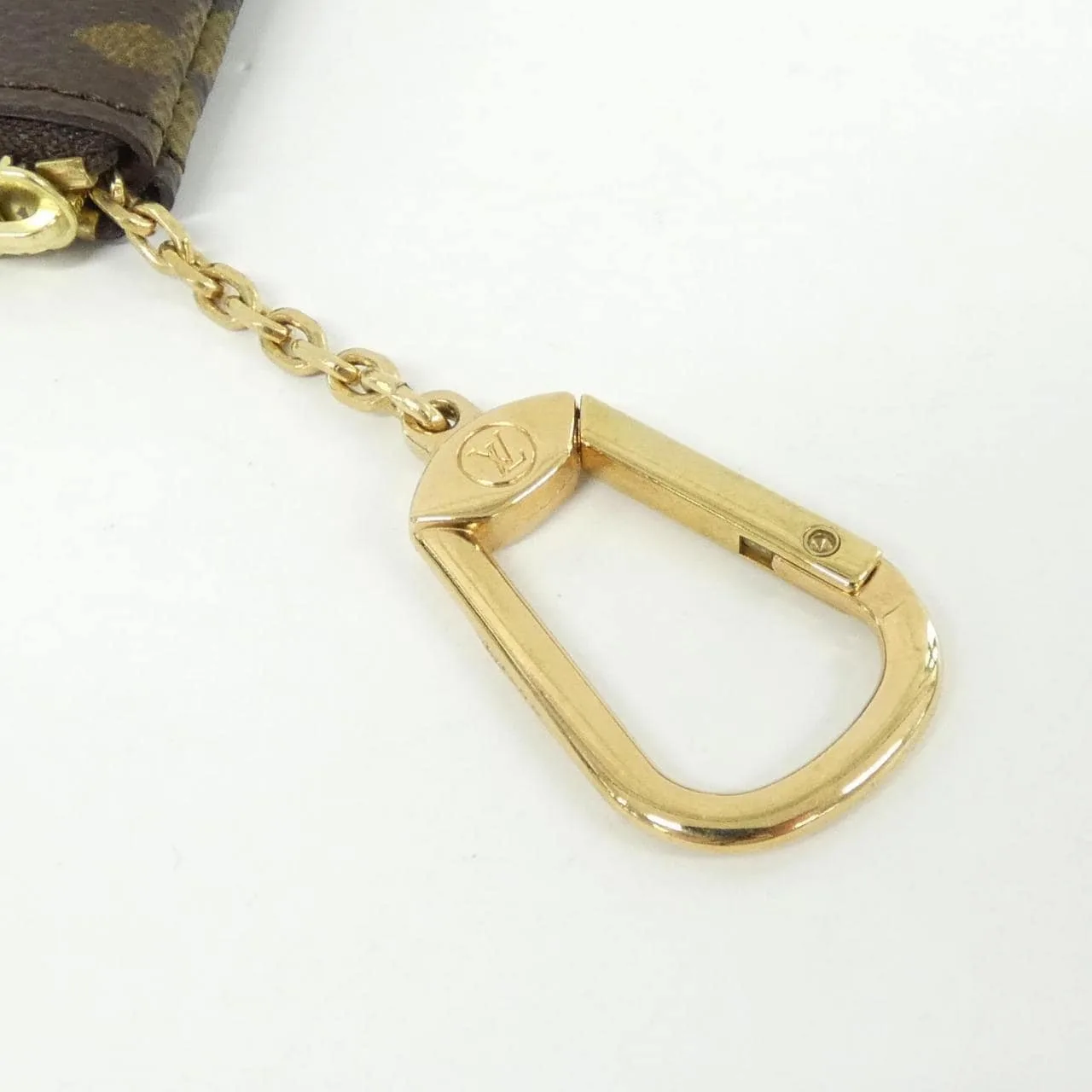 LOUIS VUITTON Pochette M62650 Coin Case Monogram 黑色 Monogram 中古品A - 縮圖 4