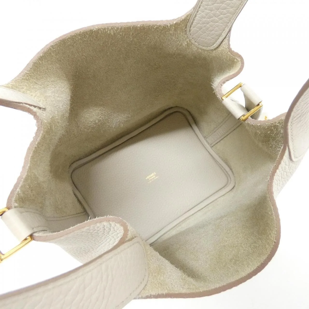 HERMES Picotin 056289CC Handbag Clemence 黑色 Clemence 皮 中古品A - 縮圖 5