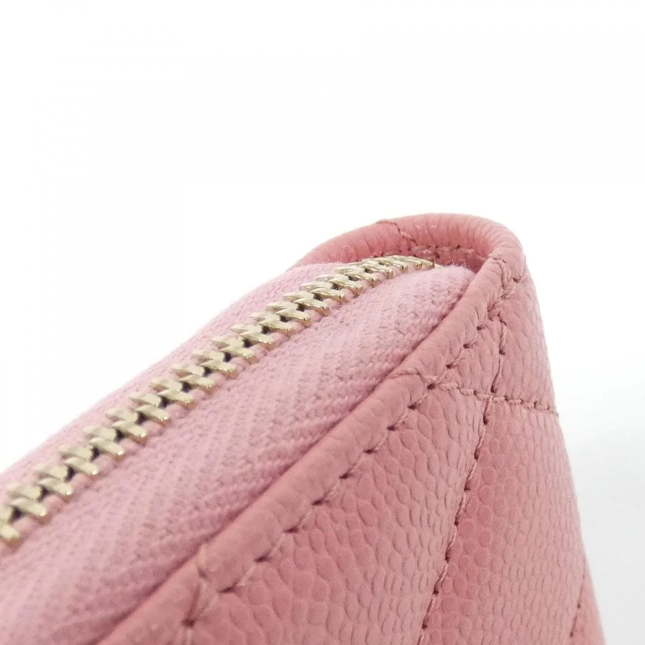 CHANEL Timeless Classic AP0216 Coin Case Grained Calfskin 粉色 荔枝紋牛皮 中古品A - 縮圖 4