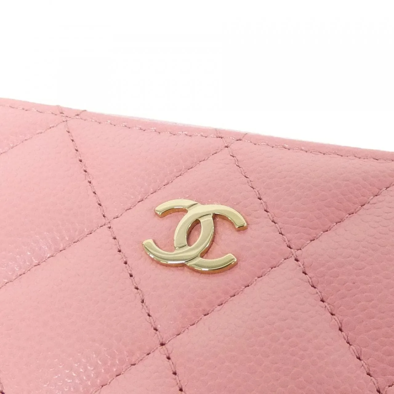 CHANEL Timeless Classic AP0216 Coin Case Grained Calfskin 粉色 荔枝紋牛皮 中古品A - 縮圖 6