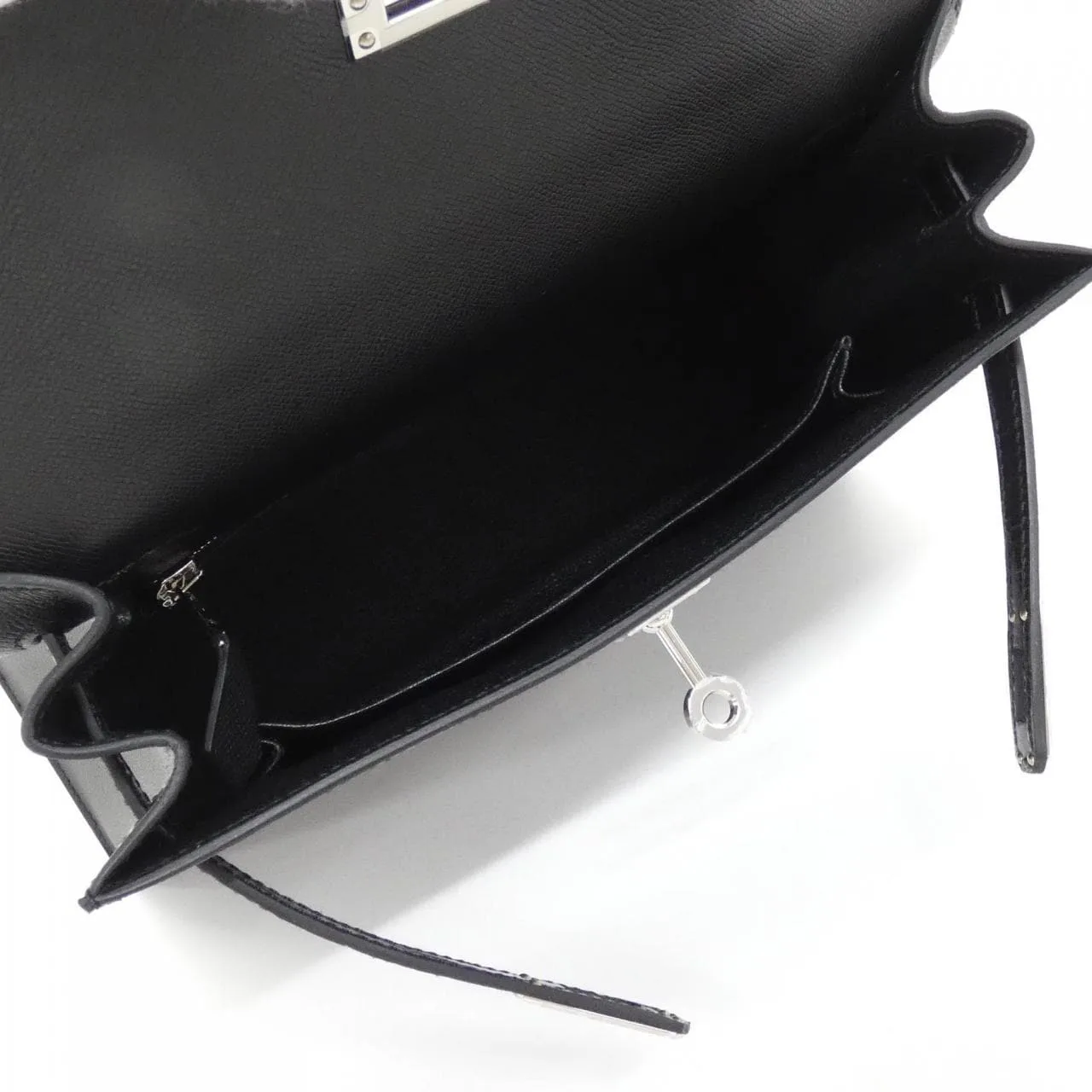 HERMES Kelly 082735CK Handbag Black Rank A - Thumbnail 6