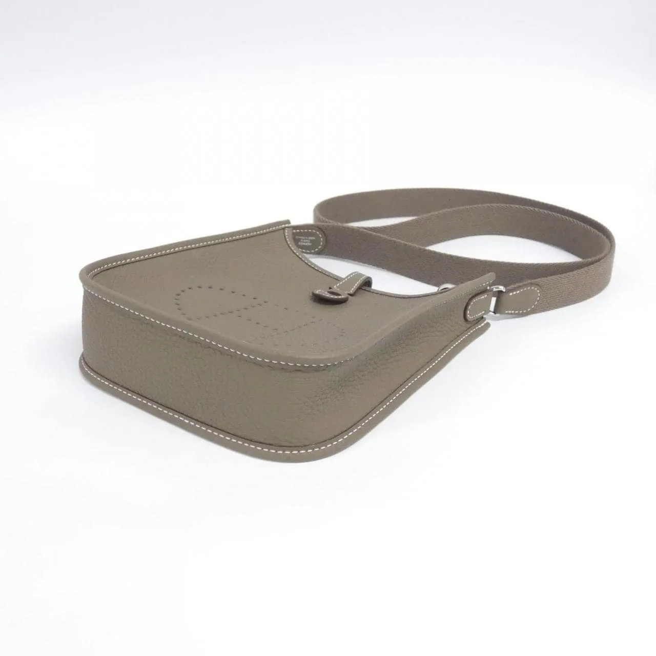 HERMES Evelyne 069426CK Shoulder Clemence Etoupe Clemence Leather Unused - Thumbnail 3