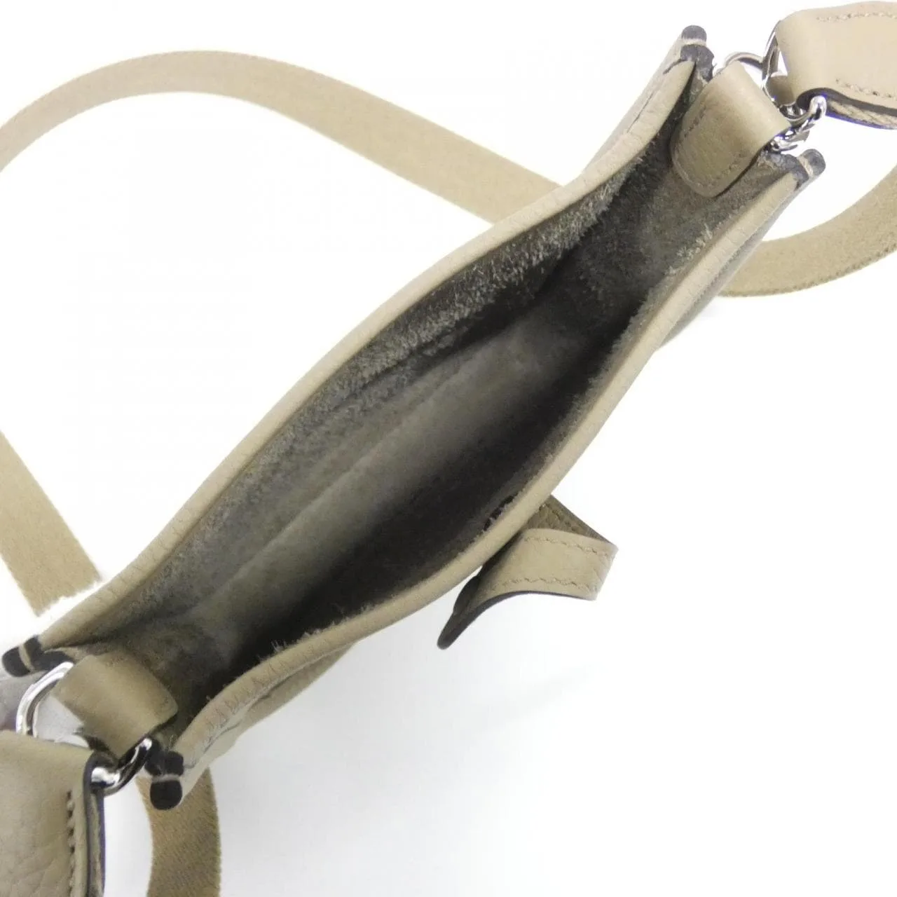 HERMES Evelyne 069426CK Shoulder Clemence Beige Clemence Leather Unused - Thumbnail 5