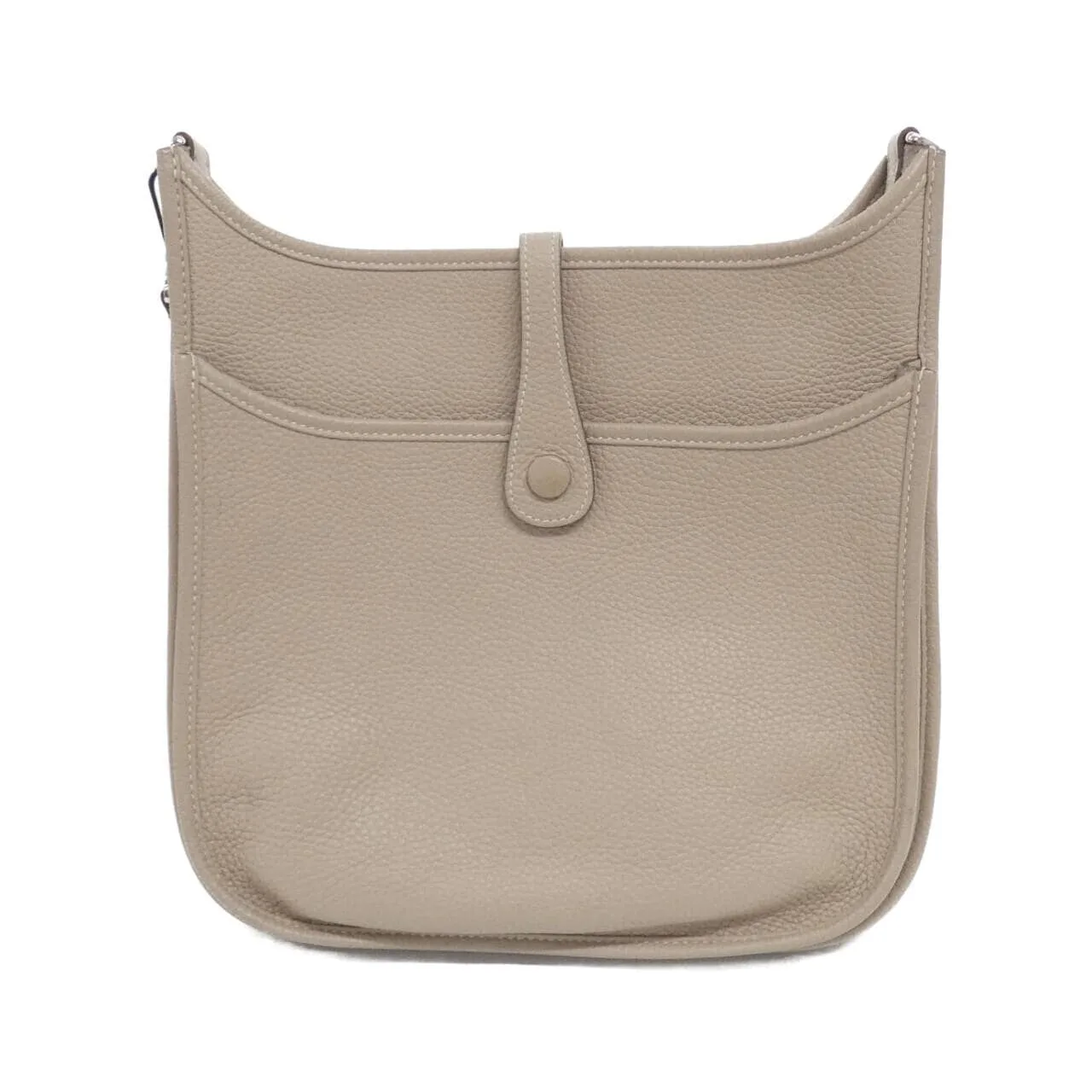 HERMES Evelyne 056277CK Shoulder Clemence Black Clemence Leather Rank A - Thumbnail 2