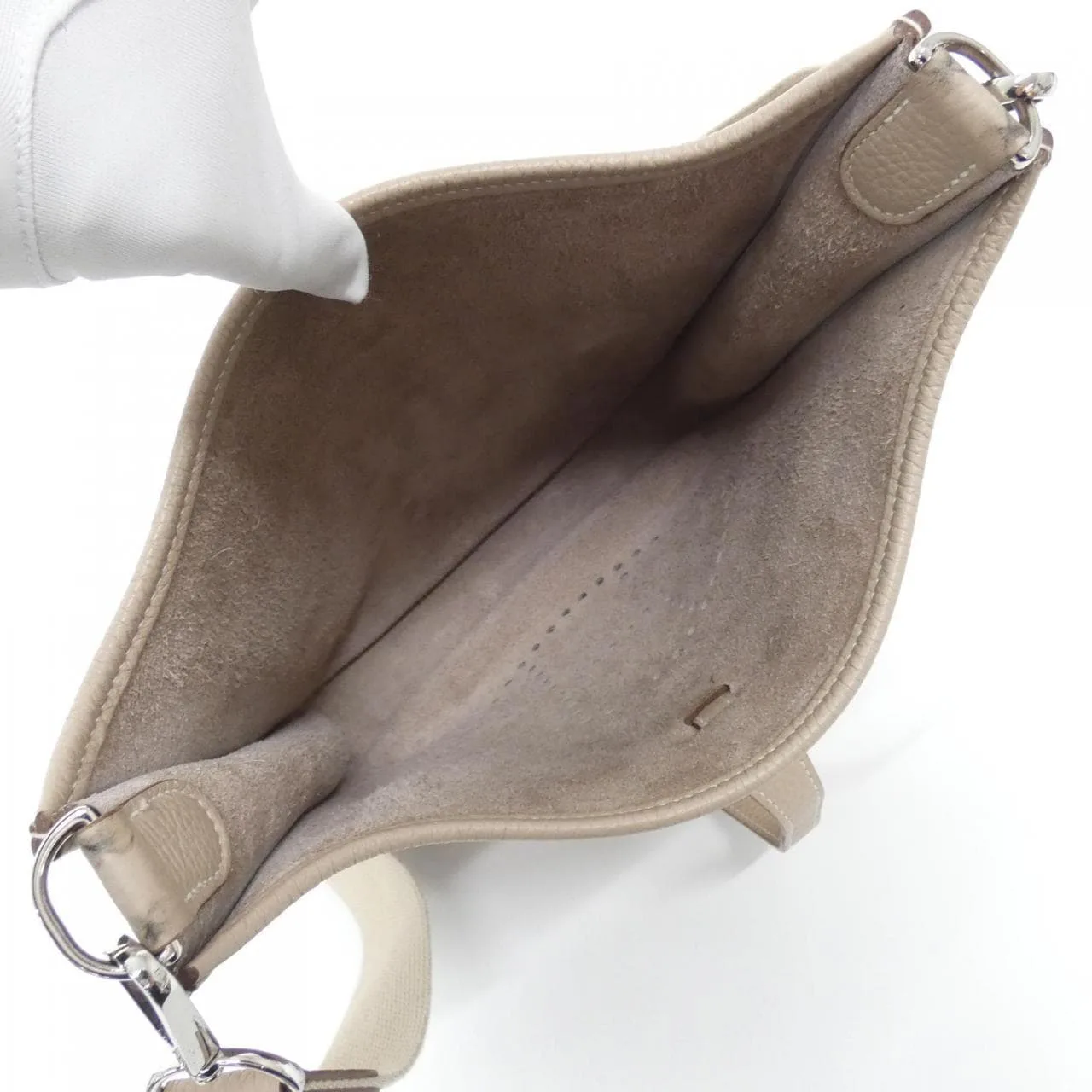 HERMES Evelyne 056277CK Shoulder Clemence Black Clemence Leather Rank A - Thumbnail 9