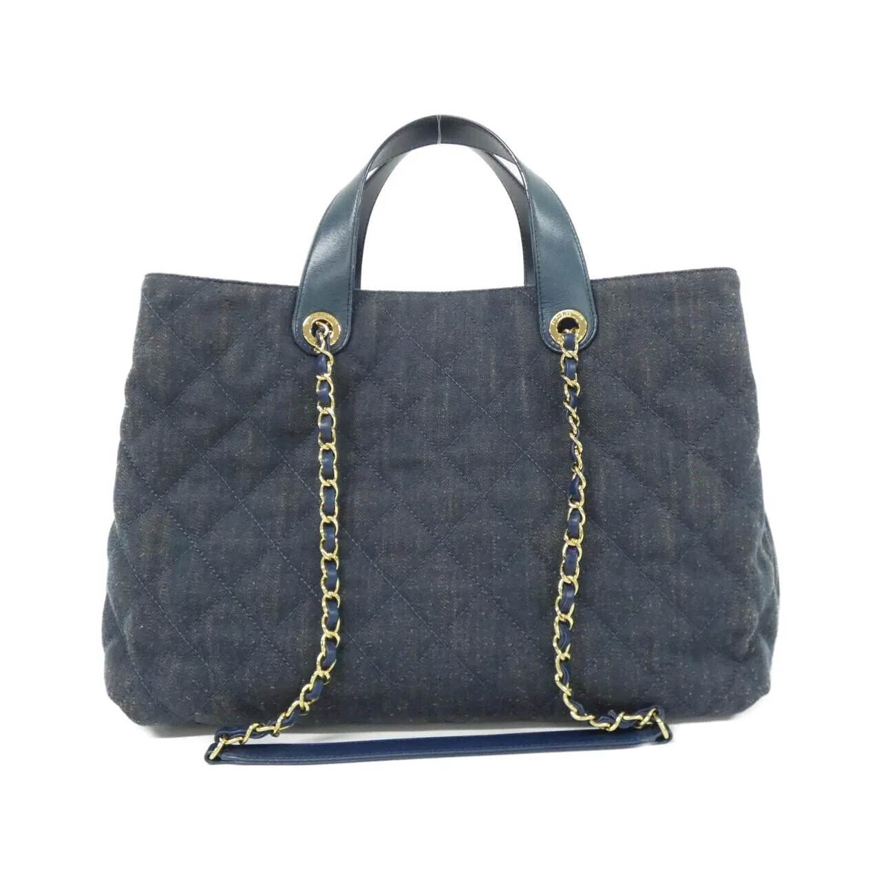 CHANEL 93560 Handbag Denim Blue Denim Rank B - Thumbnail 2