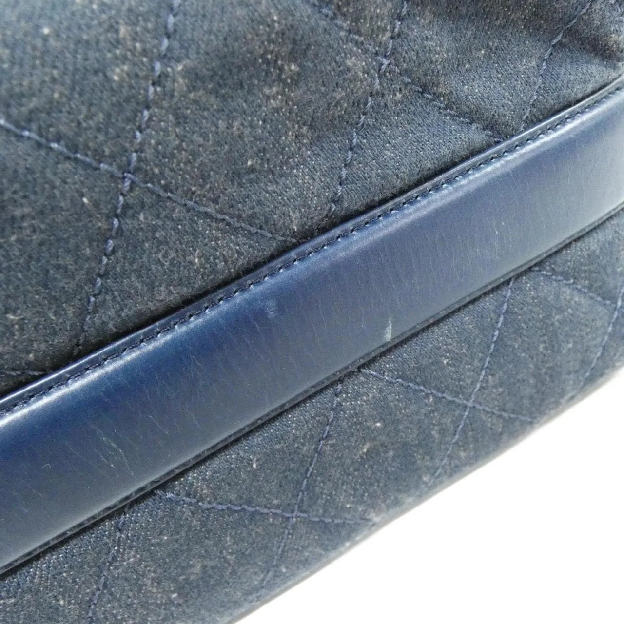 CHANEL 93560 Handbag Denim Blue Denim Rank B - Thumbnail 3