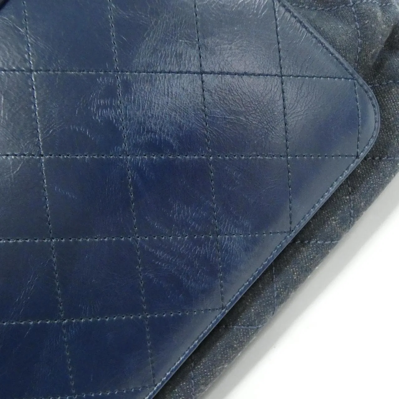 CHANEL 93560 Handbag Denim Blue Denim Rank B - Thumbnail 4