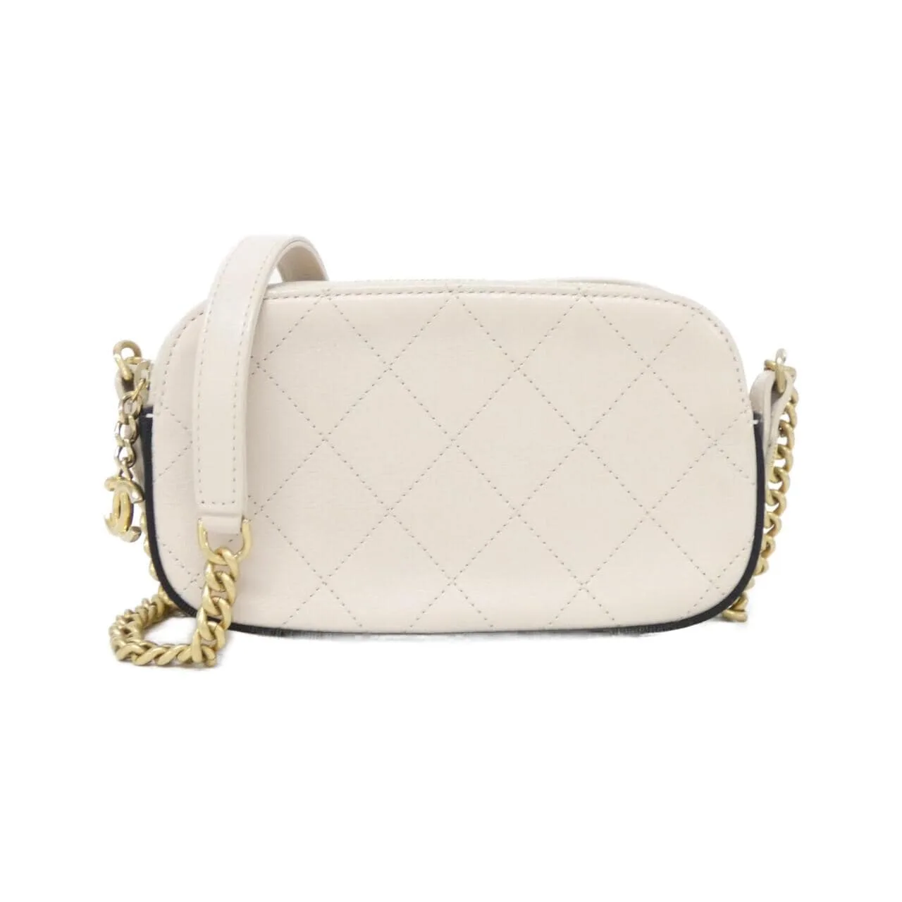 CHANEL 57574 Shoulder Canvas Black