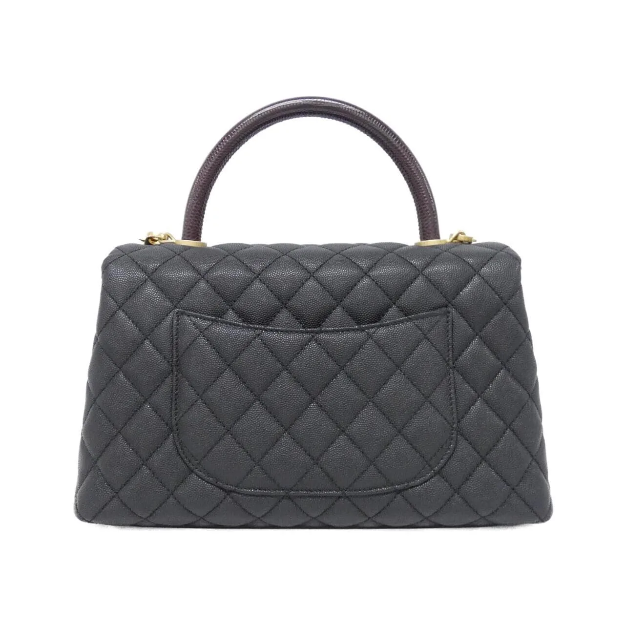 CHANEL Matelasse 92991 Handbag Grained Calfskin Black Grained Calfskin Rank A - Thumbnail 2